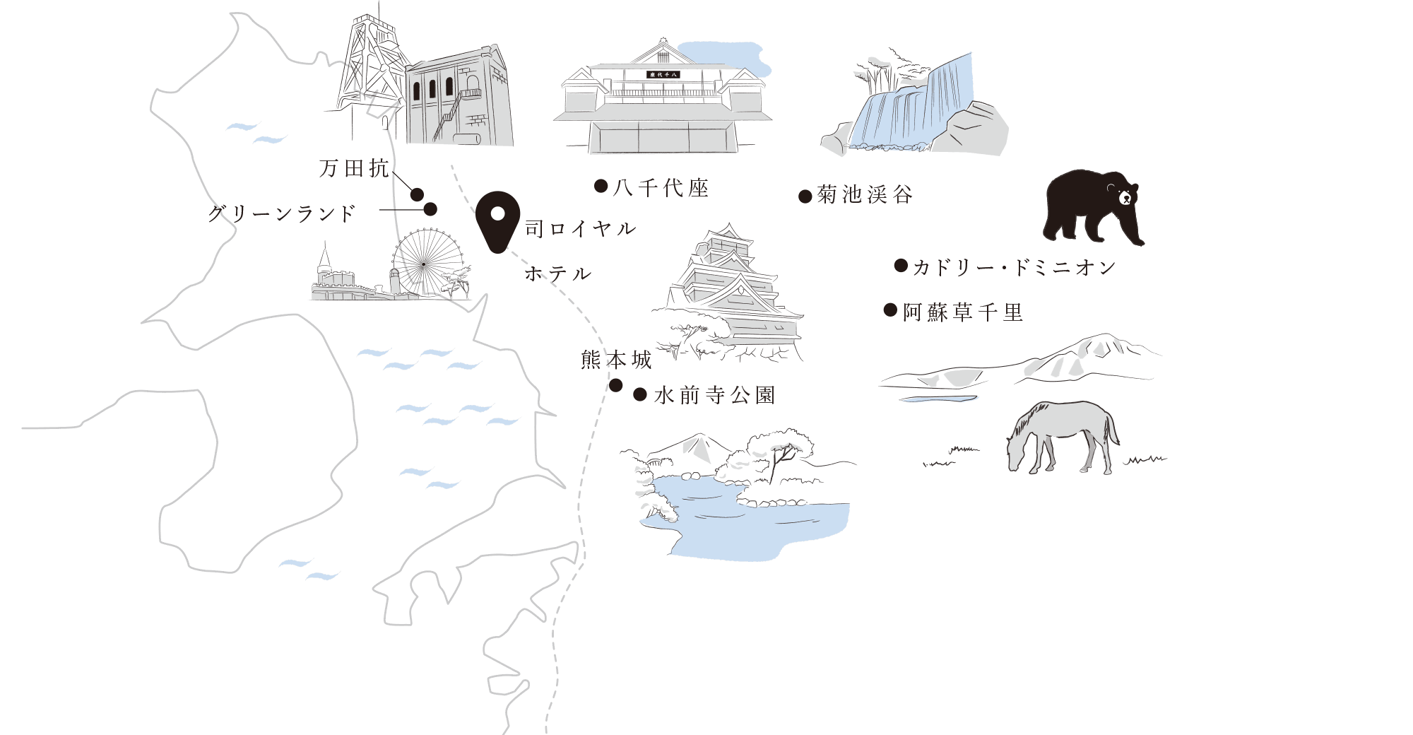 周辺観光マップ